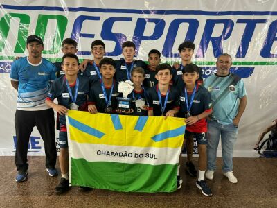 Imagem da notícia Futsal de Chapadão do Sul se destaca nos Jogos Escolares de MS